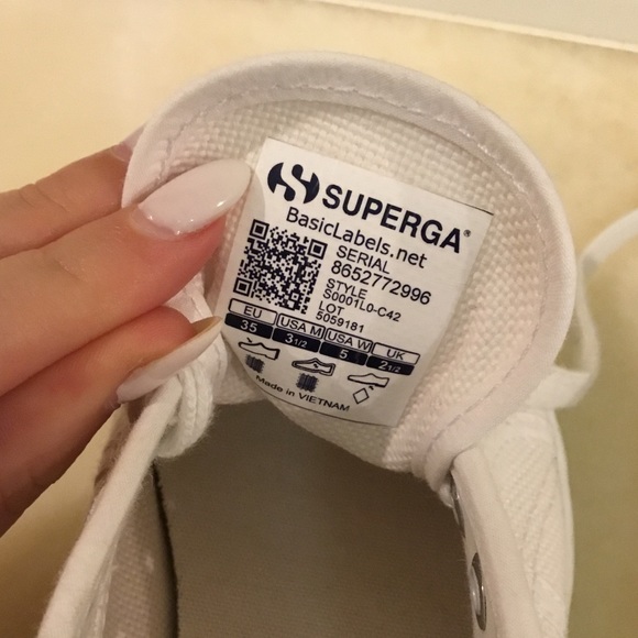 White women’s platform sneakers - Picture 5 of 5